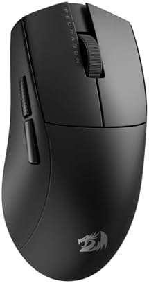 Redragon M916 PRO 3 Mode Wireless Gaming Mouse  55G Ultra Light 26K DPI Mouse w/Ergonomic Natural Grip Build  Full Programmable Buttons  Software Supports DIY Keybinds & DPI