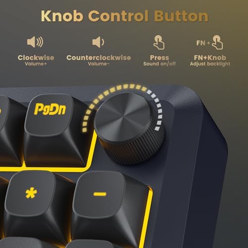 Redragon Wireless Mechanical Keyboard  3 Mode Gasket Mounted RGB Gaming Keyboard with Volume Knob  Pre Lubed Linear Switches  MDA Profile  98 Keys Hot Swappable Creamy Keyboard for PC/Tablet/Xbox/PS4