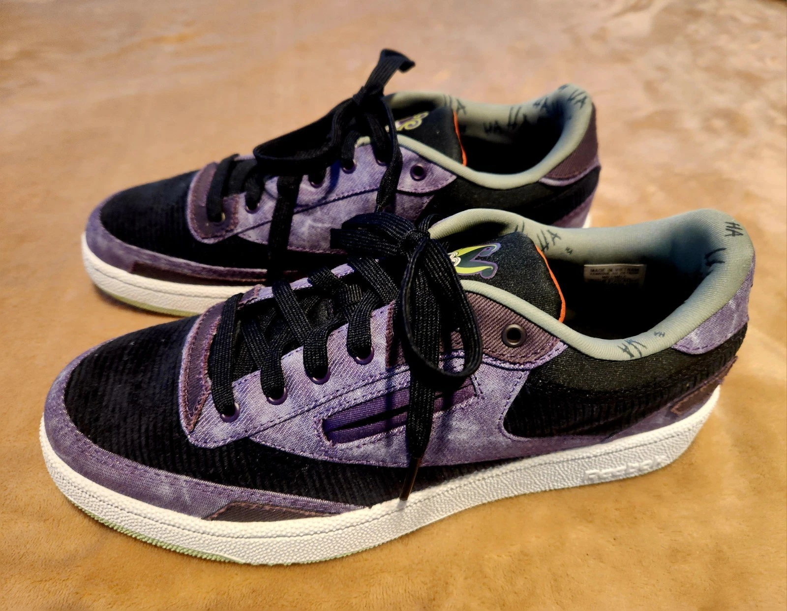 Reebok Club C 85 Joker Dc Comics Acid Corduroy size 8 5 NEW
