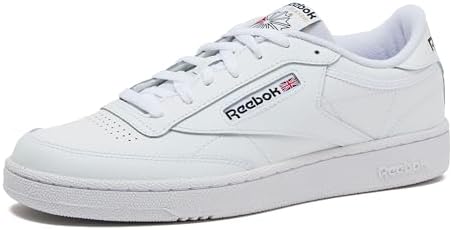 Reebok Club C 85 Mens Tennis Shoes  Casual Fashion White Sneakers for Men
