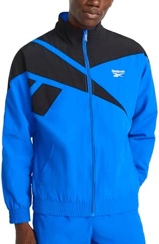 Reebok Mens Track Jacket  Standard Fit  Lightweight Nylon Fabric