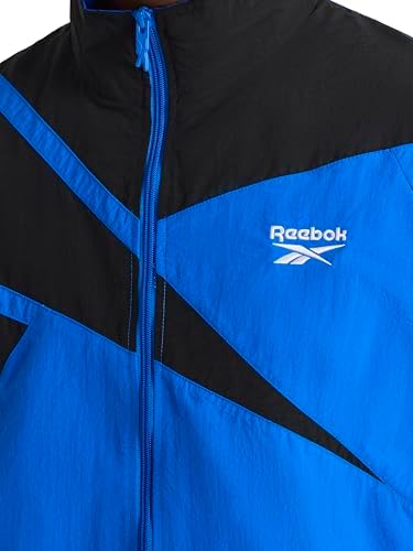 Reebok Mens Track Jacket  Standard Fit  Lightweight Nylon Fabric