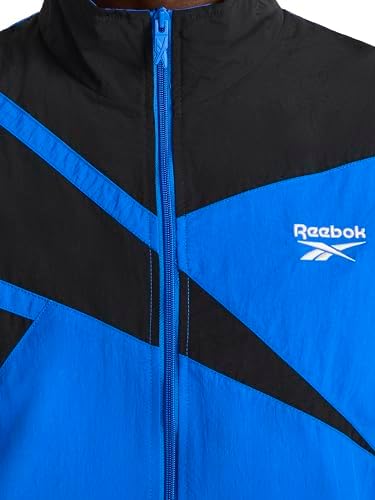 Reebok Mens Track Jacket  Standard Fit  Lightweight Nylon Fabric
