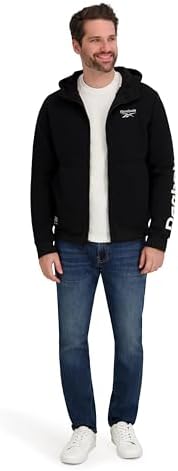 Reebok Mens Zip up Lined Logo Hoodie
