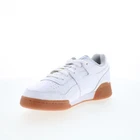Zapatillas deportivas Reebok Workout Plus de cuero blanco con cordones para hombre