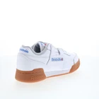 Zapatillas deportivas Reebok Workout Plus de cuero blanco con cordones para hombre