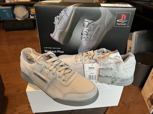 Reebok Workout Plus PlayStation Limited Edition 30th Anniversary Gray Sneakers