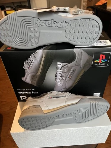 Reebok Workout Plus PlayStation Limited Edition 30th Anniversary Gray Sneakers