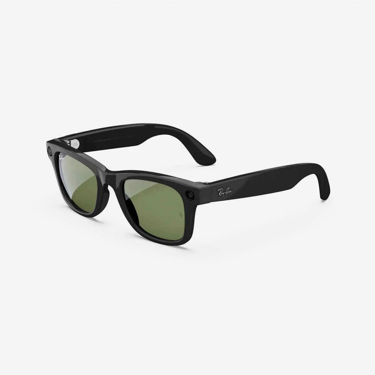 Refurbished Ray Ban Meta Wayfarer  Gen 1   Shiny Black / G15 Green  Standard  Hi
