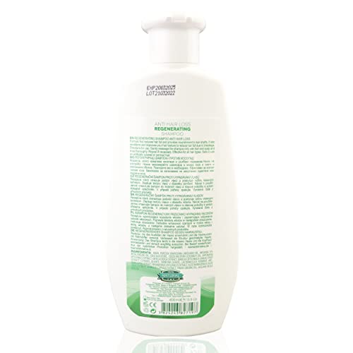 Champú regenerador para la caída del cabello | Fórmula nutritiva, fortalecedora, de base natural | Reduce la caída del cabello y mejora la textura, 13.5 fl oz