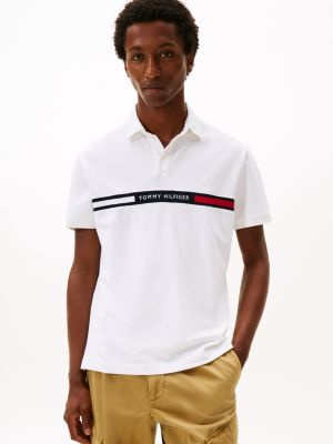 Regular Fit Embroidered Stripe Polo