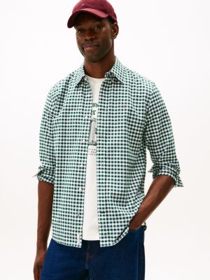 TALLA L - Regular Fit Gingham Oxford Shirt