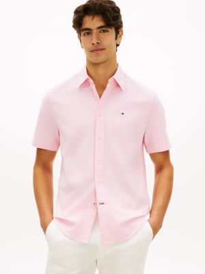 TALLA: XL -Regular Fit Short Sleeve Oxford Shirt