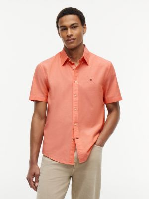TALLA XXL -Regular Fit Short Sleeve Oxford Shirt