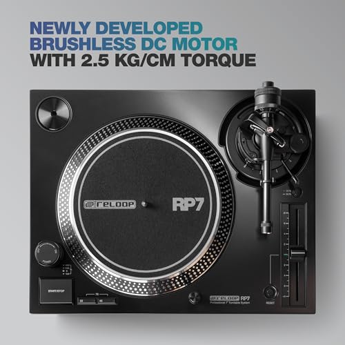 Reloop RP 7000 MK2 Professional Upper Torque Turntable System Black