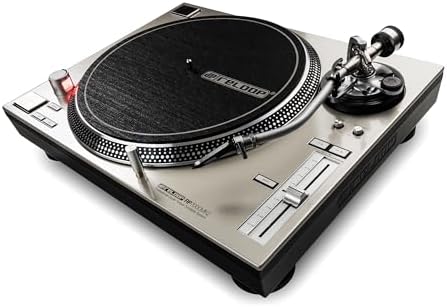 Reloop RP-7000 MK2 - Sistema de plato giratorio de par superior profesional, color plateado