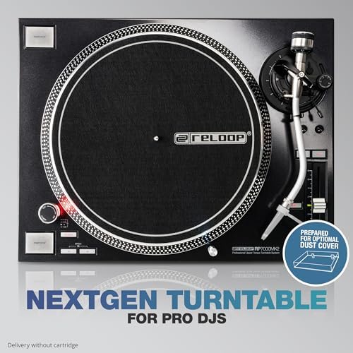 Reloop RP 7000 MK2 Professional Upper Torque Turntable System  Black