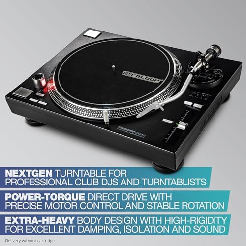 Reloop RP 7000 MK2 Professional Upper Torque Turntable System  Black