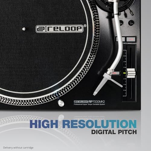 Reloop RP 7000 MK2 Professional Upper Torque Turntable System  Black