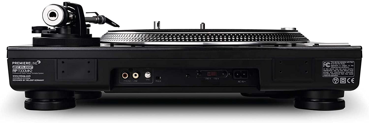 Reloop RP 7000 MK2   High Torque Direct Drive Turntable  Black 