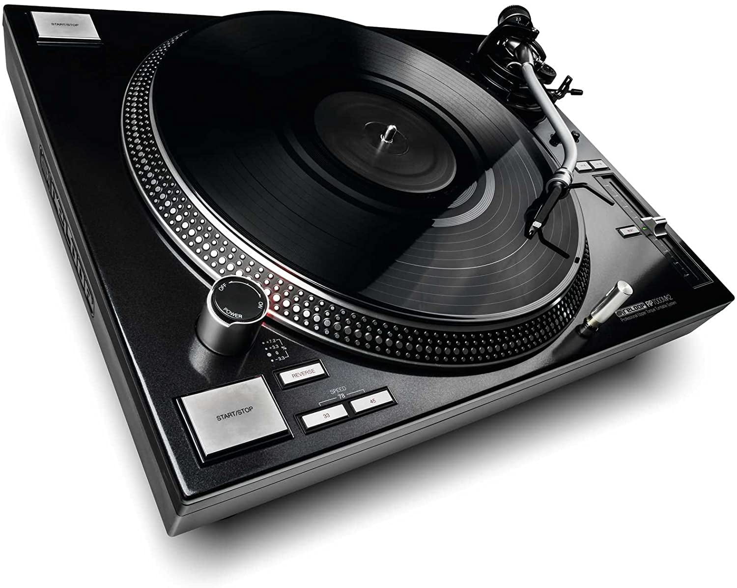 Reloop RP 7000 MK2   High Torque Direct Drive Turntable  Black 