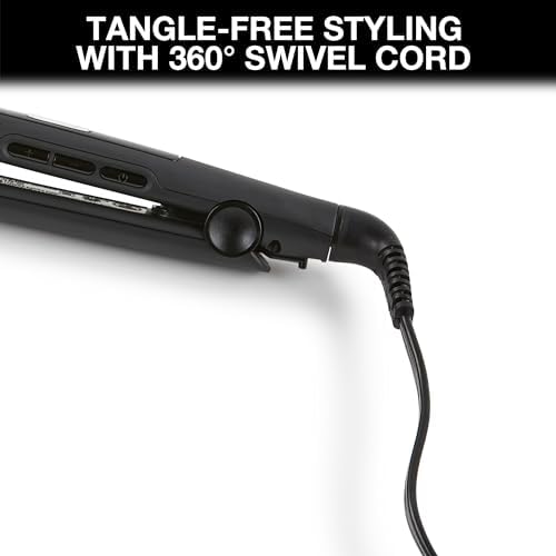 Remington 1 Flat Iron  Hair Straightener with Anti Static Technology  Rapid 30 Second Heat Up  60 Minute Auto Shut Off  30  Longer Ceramic Floating Plates  and Titanium Ceramic Coating
