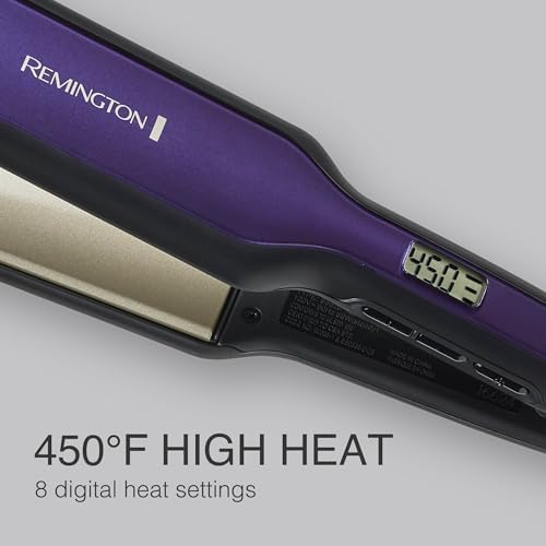 Remington 1 Flat Iron  Hair Straightener with Anti Static Technology  Rapid 30 Second Heat Up  60 Minute Auto Shut Off  30  Longer Ceramic Floating Plates  and Titanium Ceramic Coating