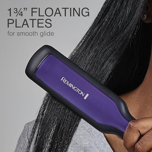 Remington 1 Flat Iron  Hair Straightener with Anti Static Technology  Rapid 30 Second Heat Up  60 Minute Auto Shut Off  30  Longer Ceramic Floating Plates  and Titanium Ceramic Coating