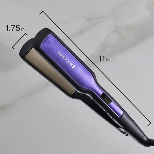 Remington 1 Flat Iron  Hair Straightener with Anti Static Technology  Rapid 30 Second Heat Up  60 Minute Auto Shut Off  30  Longer Ceramic Floating Plates  and Titanium Ceramic Coating