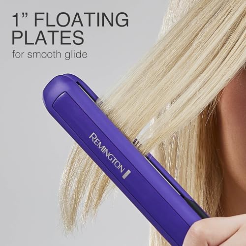 Remington 1 Flat Iron  Hair Straightener with Anti Static Technology  Rapid 30 Second Heat Up  60 Minute Auto Shut Off  30  Longer Ceramic Floating Plates  and Titanium Ceramic Coating