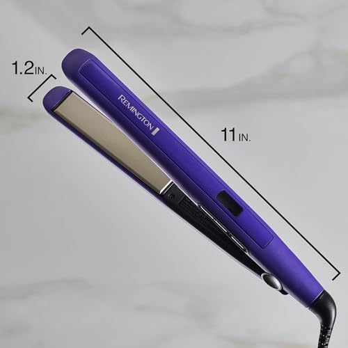 Remington 1 Flat Iron  Hair Straightener with Anti Static Technology  Rapid 30 Second Heat Up  60 Minute Auto Shut Off  30  Longer Ceramic Floating Plates  and Titanium Ceramic Coating
