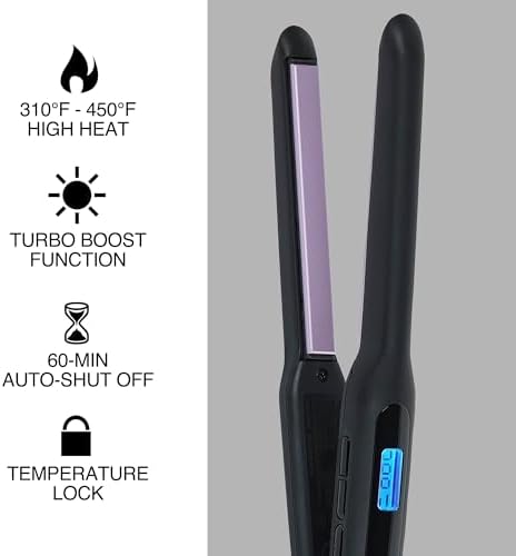 Remington 1 Flat Iron  Hair Straightener with Anti Static Technology  Rapid 30 Second Heat Up  60 Minute Auto Shut Off  30  Longer Ceramic Floating Plates  and Titanium Ceramic Coating