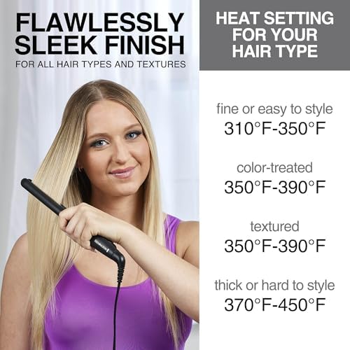 Remington 1 Flat Iron  Hair Straightener with Anti Static Technology  Rapid 30 Second Heat Up  60 Minute Auto Shut Off  30  Longer Ceramic Floating Plates  and Titanium Ceramic Coating