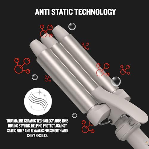 Remington 5 in 1 Curling Wand Set   Interchangeable Ceramic Curling Iron for Beach Waves  Loose & Tight Curls  Multi Styler Hair Tool  Fast Heat  Salon Results at Home