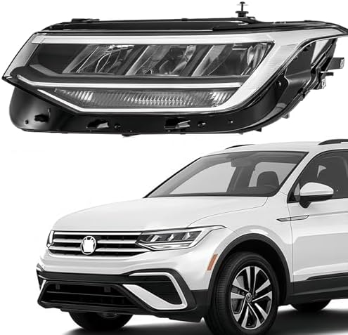 Replacement Left LED Headlight For VW Volkswagen Tiguan S/SE 2022 2023 2024 Non AFS 5NL941035A Driver Side