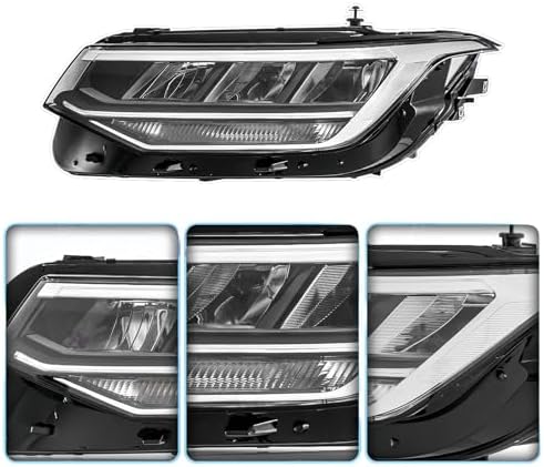 Replacement Left LED Headlight For VW Volkswagen Tiguan S/SE 2022 2023 2024 Non AFS 5NL941035A Driver Side
