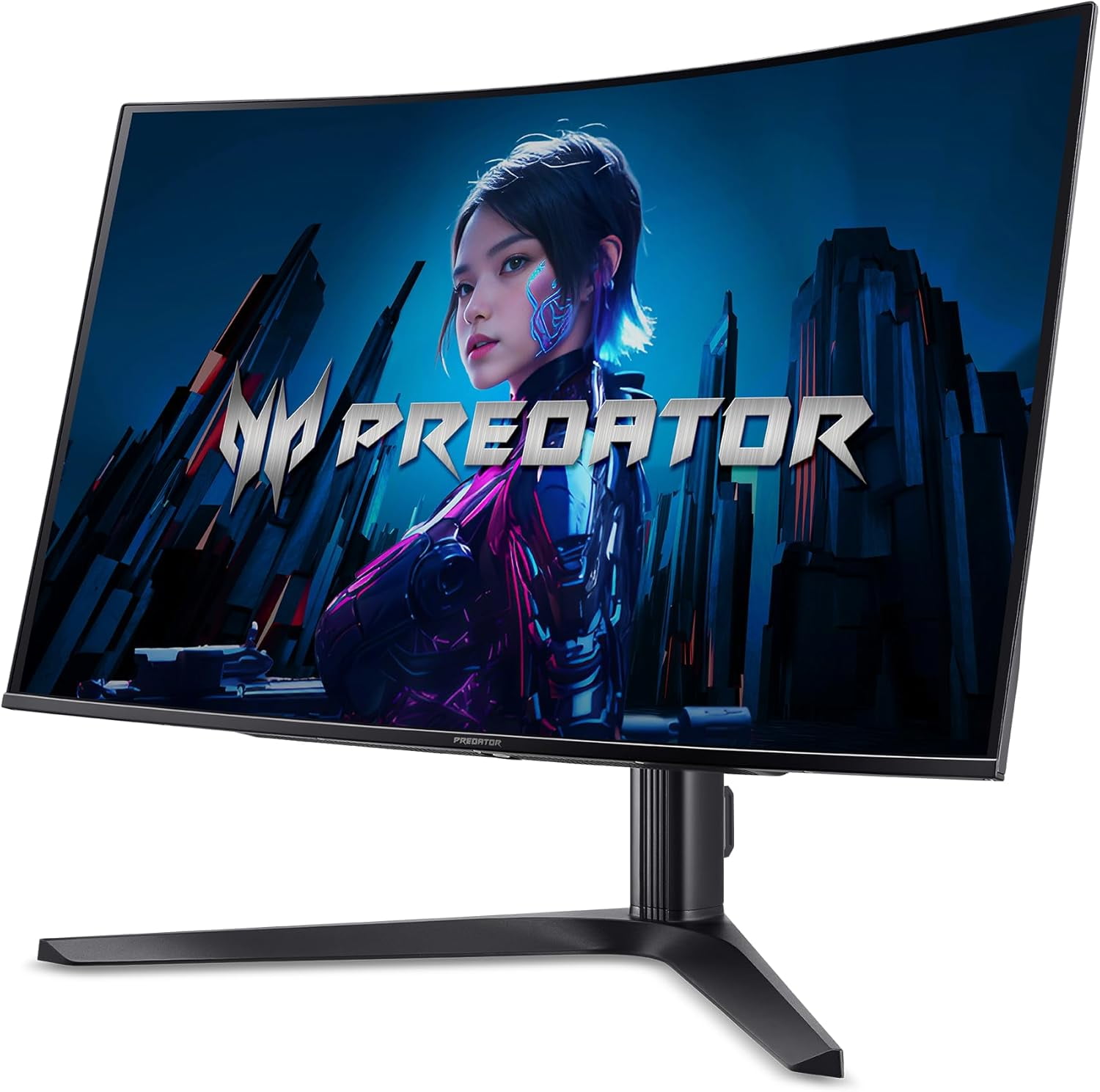 Restored Acer   Predator Gaming 27" WQHD OLED 240Hz 0 01m FreeSync Premium Gaming Monitor  DisplayPort  HDMI    Black  Refurbished 