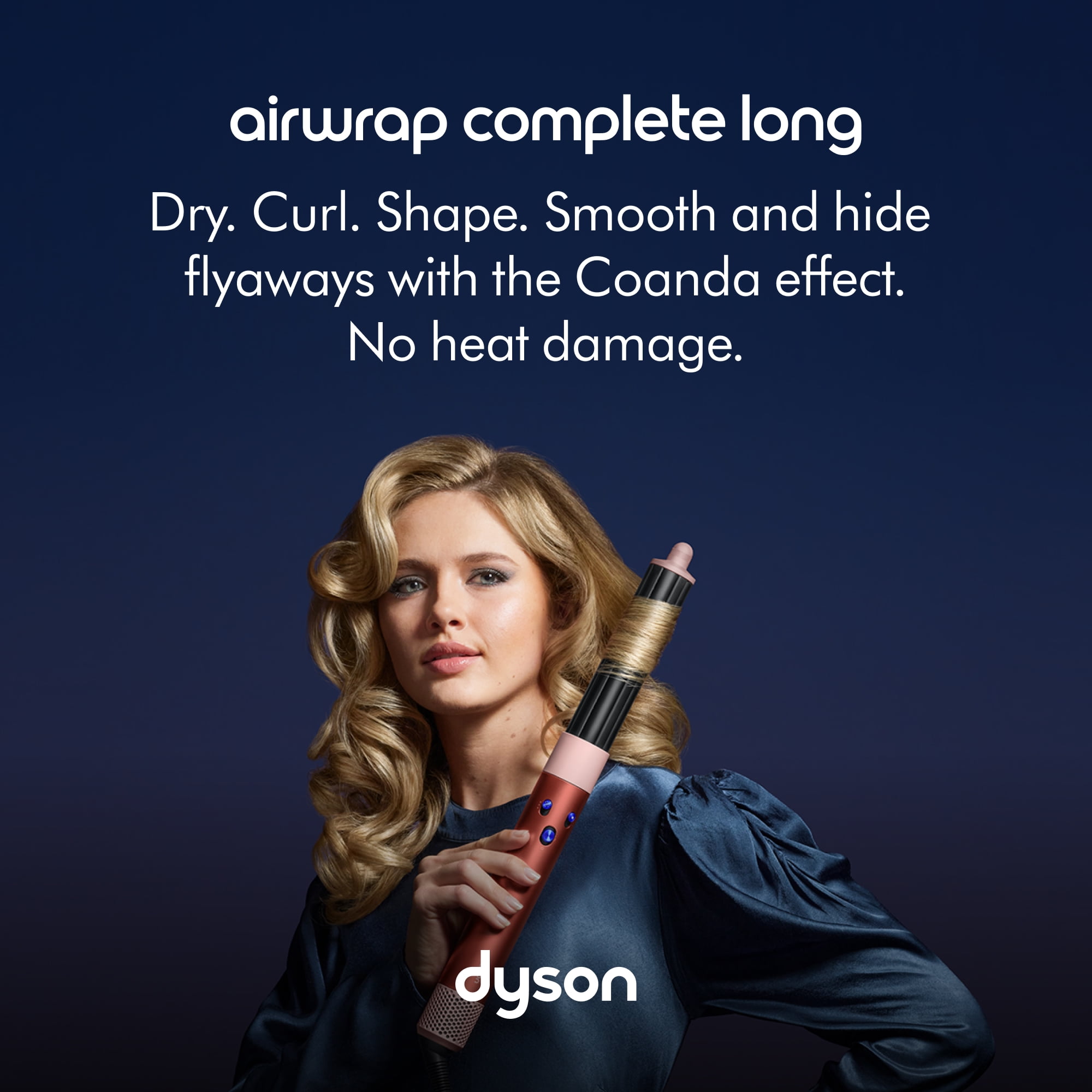 Restored Premium Dyson Airwrap  Multi styler Complete Long   Strawberry Bronze/Blush Pink  Refurbished