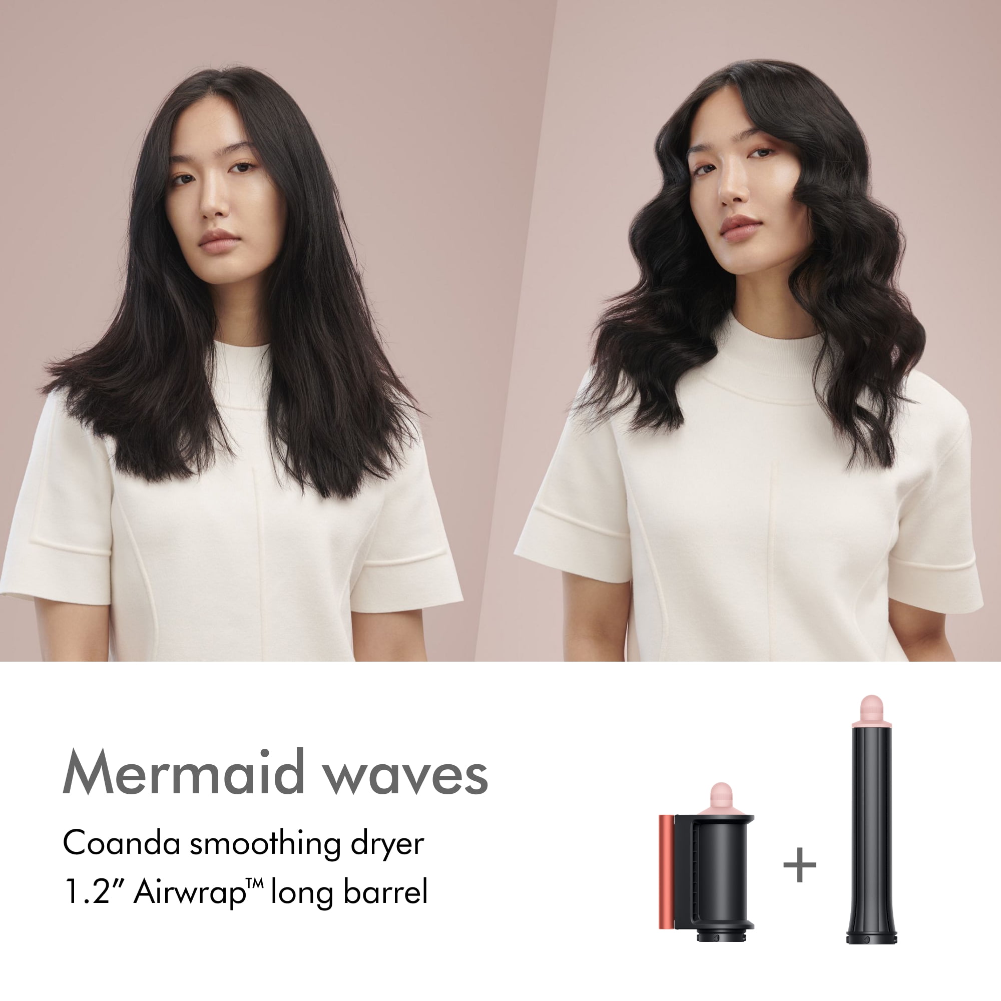 Restored Premium Dyson Airwrap  Multi styler Complete Long   Strawberry Bronze/Blush Pink  Refurbished