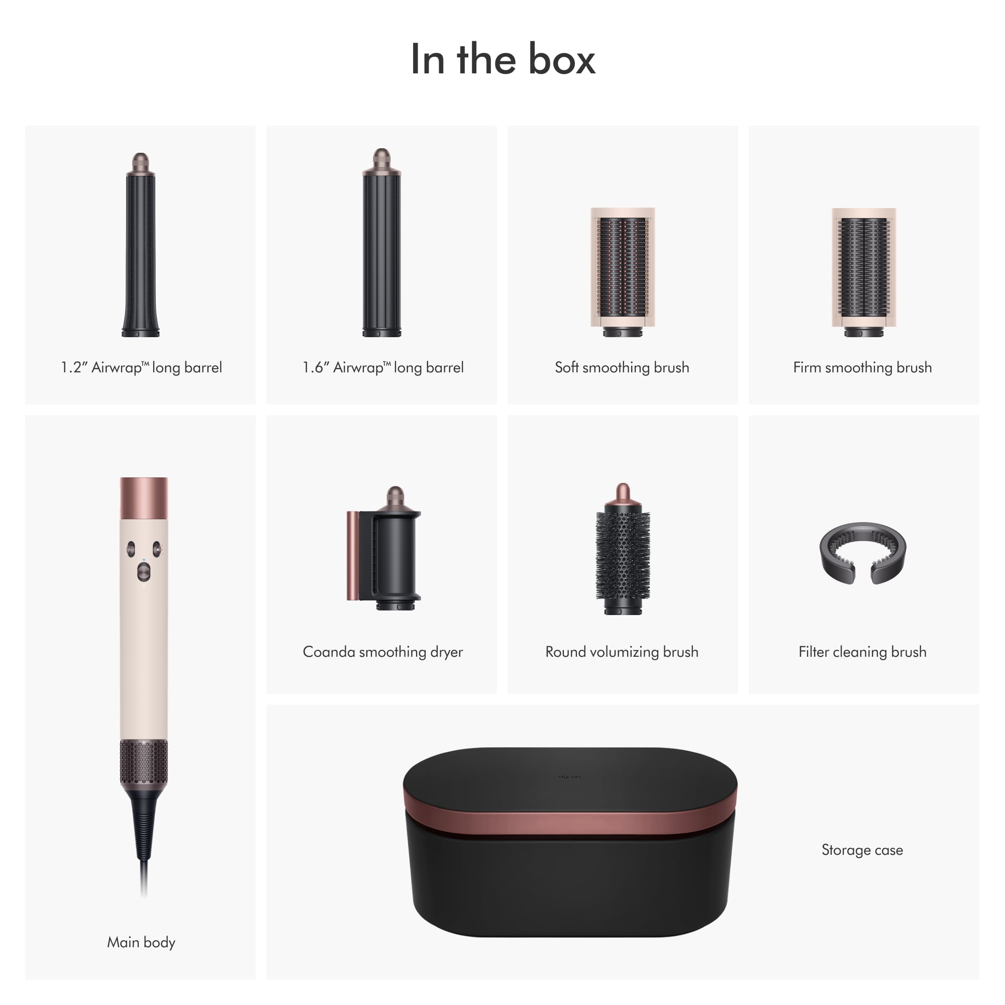 Restored Premium Dyson Airwrap  Multi styler Complete Long   Ceramic Pink/Rose Gold  Refurbished