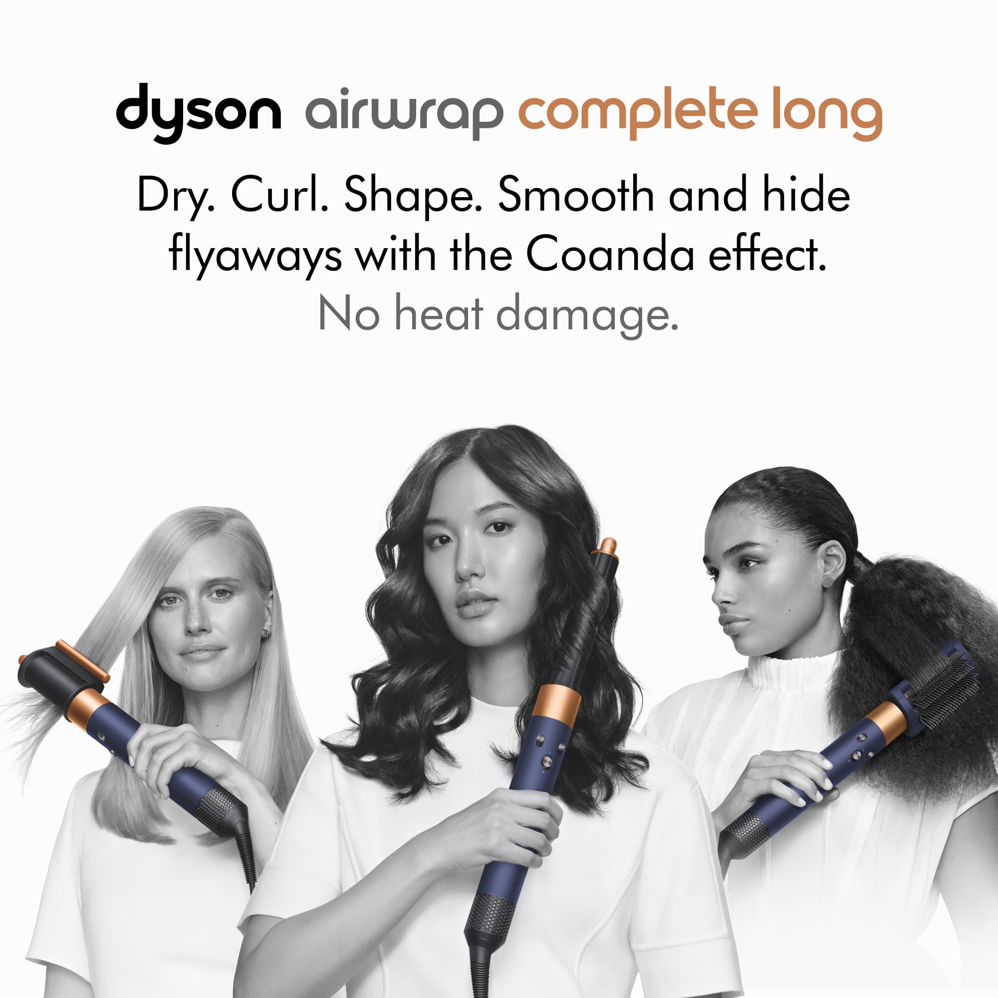 Restored Premium Dyson Airwrap  Multi styler Complete Long   Prussian Blue/Copper  Refurbished 