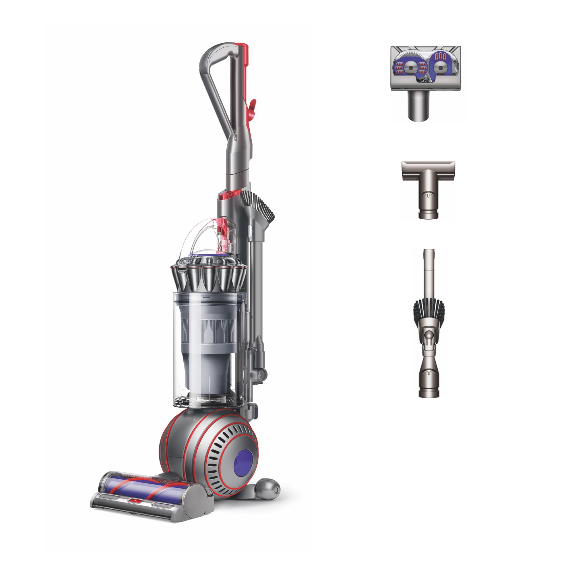 Restored Premium Dyson Ball Animal 3 Upright Vacuum   Nickel/Silver  Refurbished 