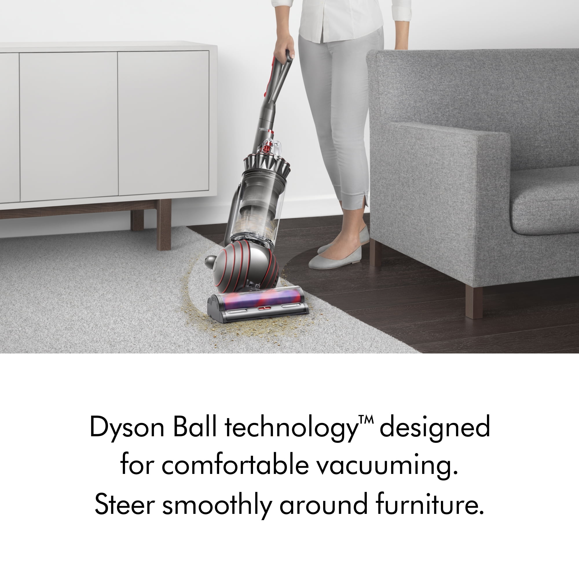 Restored Premium Dyson Ball Animal 3 Upright Vacuum   Nickel/Silver  Refurbished 
