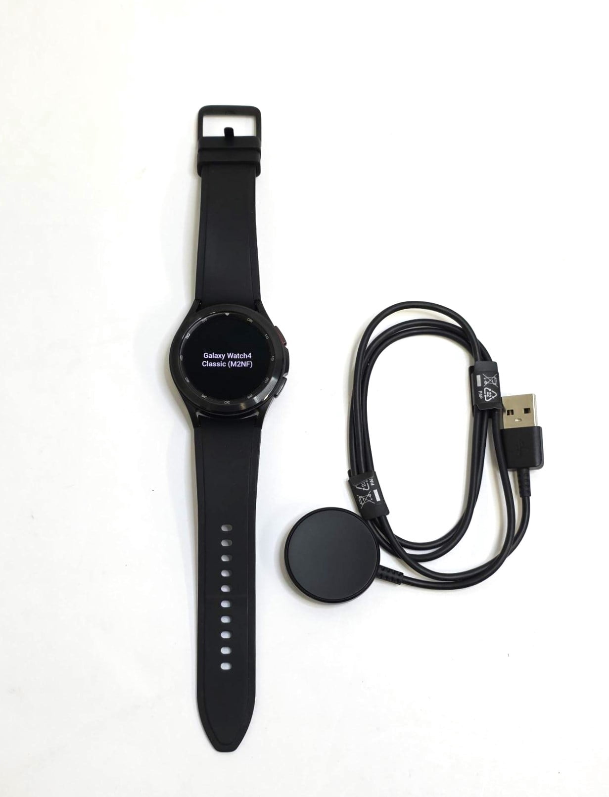 Restored Samsung Galaxy Watch4 Classic 42mm Smartwatch - Black - Bonus Band Included - New (Refurbished)