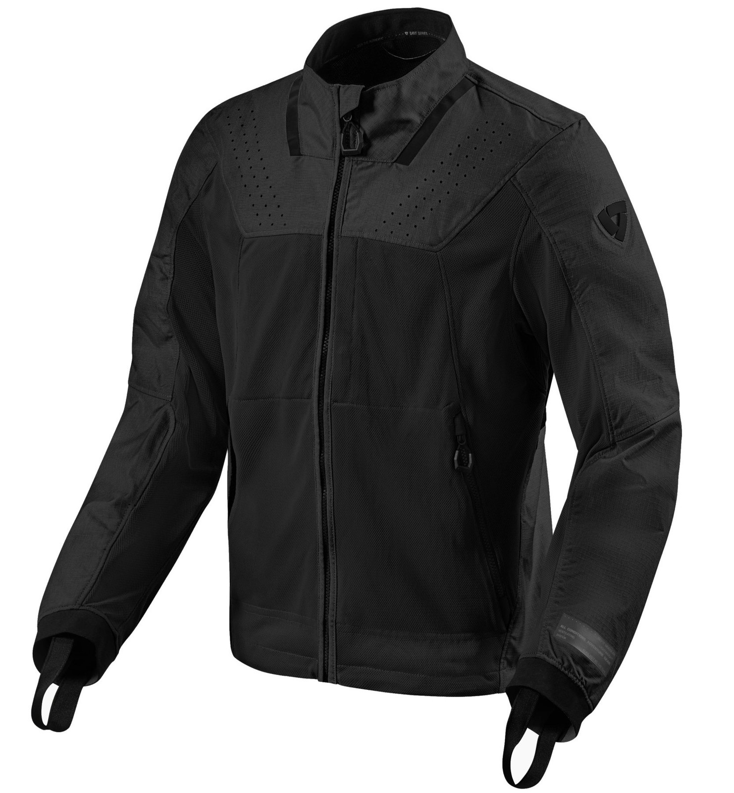 Rev It Territory Mens Textile Motorcycle Jacket Black