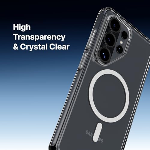 RhinoShield Phone Case Compatible with MagSafe for Galaxy S26 Ultra   Clear   Anti Yellowing  High Transparency  Superior Magnetic  Shockproof with Military Grade Drop Protection
