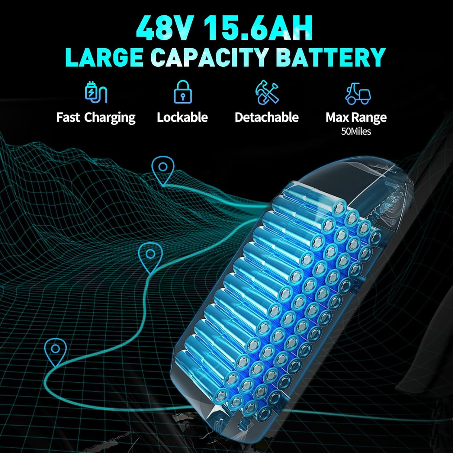 Ridstar Electric Bike for Adults Q20 1200W 30MPH 48V 15 6Ah Electric Bicycle 7 Speed Full Suspension Mountain Bike UL2849