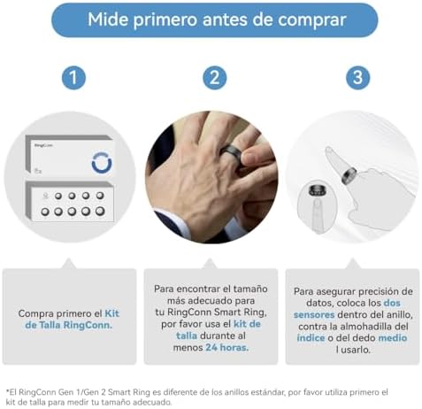 RingConn Sizing Kit   Size First Before You Buy   Choose from 9 Sizes   Sizes 6 to 14   Find The Perfect Ring Size Smart Ring Size   Only Compatible Smart Ring