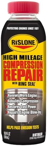 Rislone 4447 High Mileage Compression Repair with Ring Seal  16 9 oz 