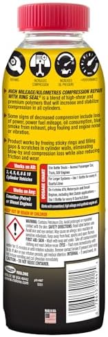 Rislone 4447 High Mileage Compression Repair with Ring Seal  16 9 oz 